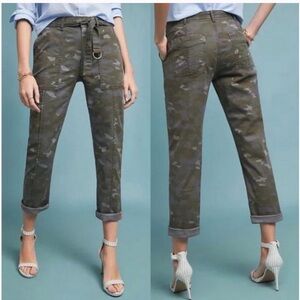 Anthropologie Wanderer Camo Cargo Pants 28